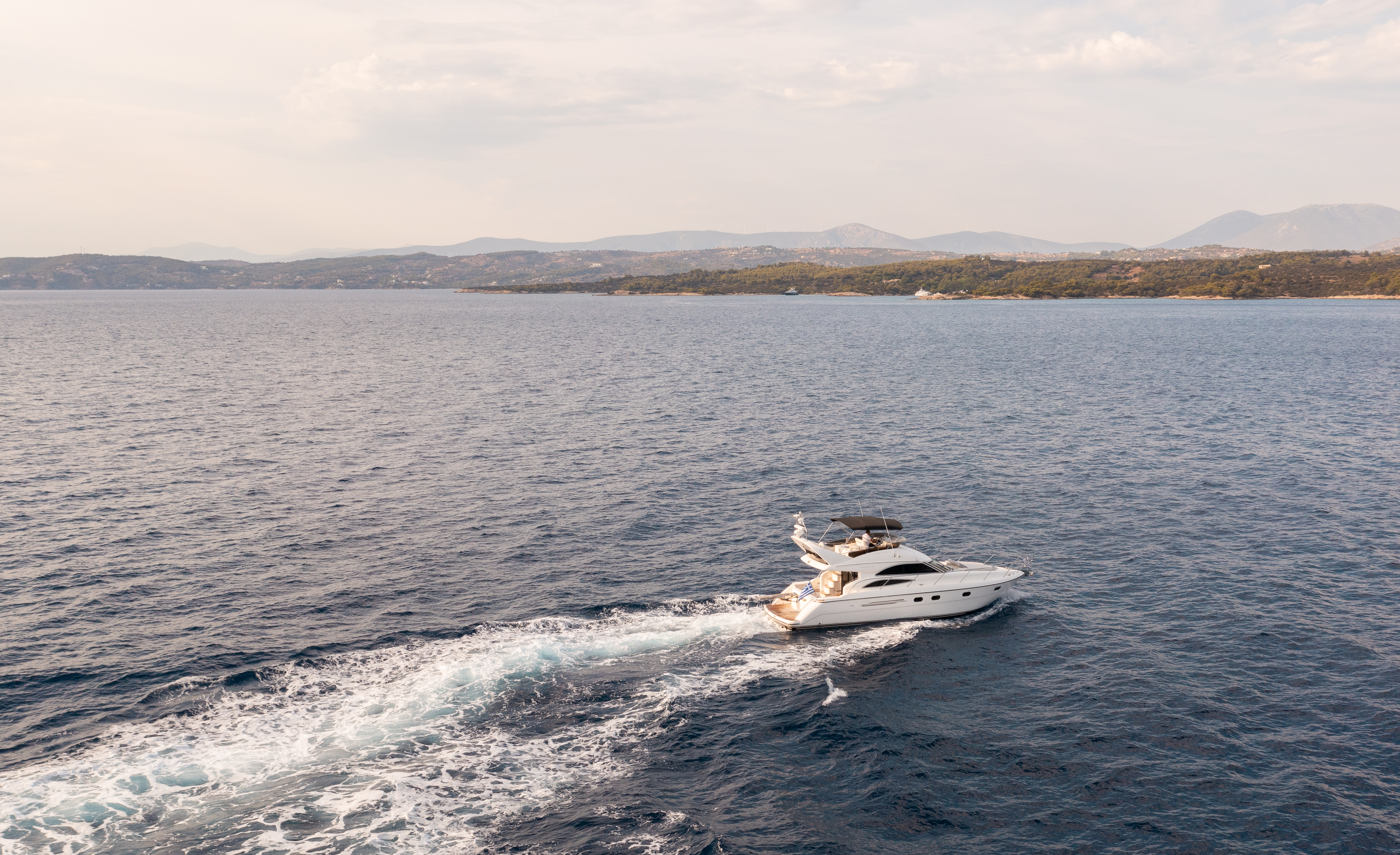 Private yacht cruising the Greek islands