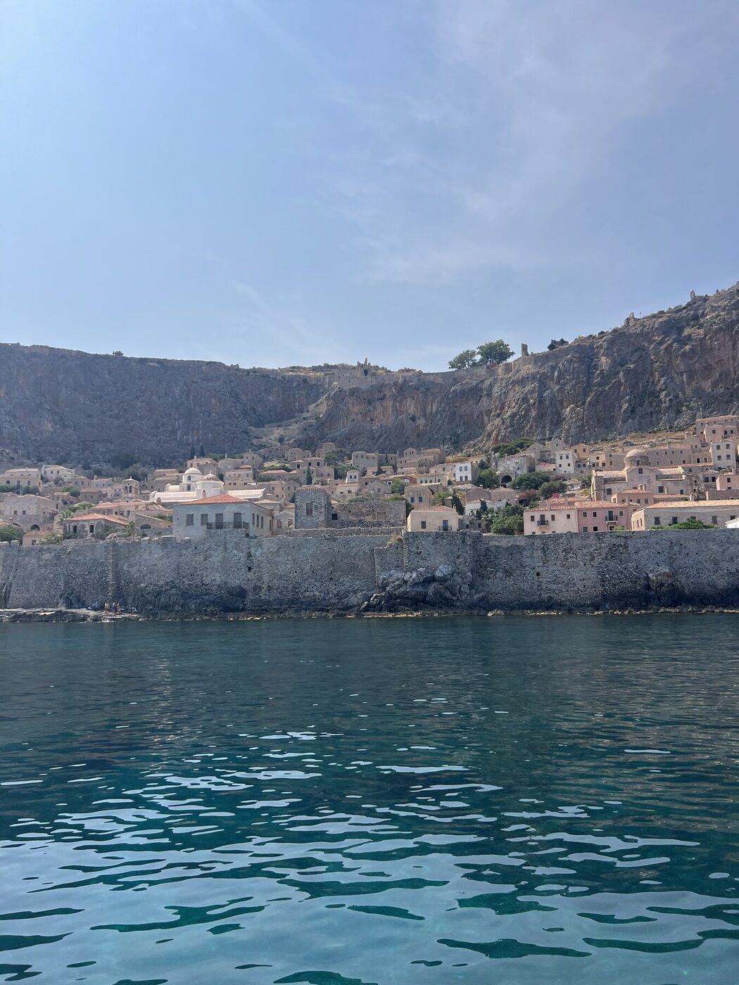 Monemvasia from the sea