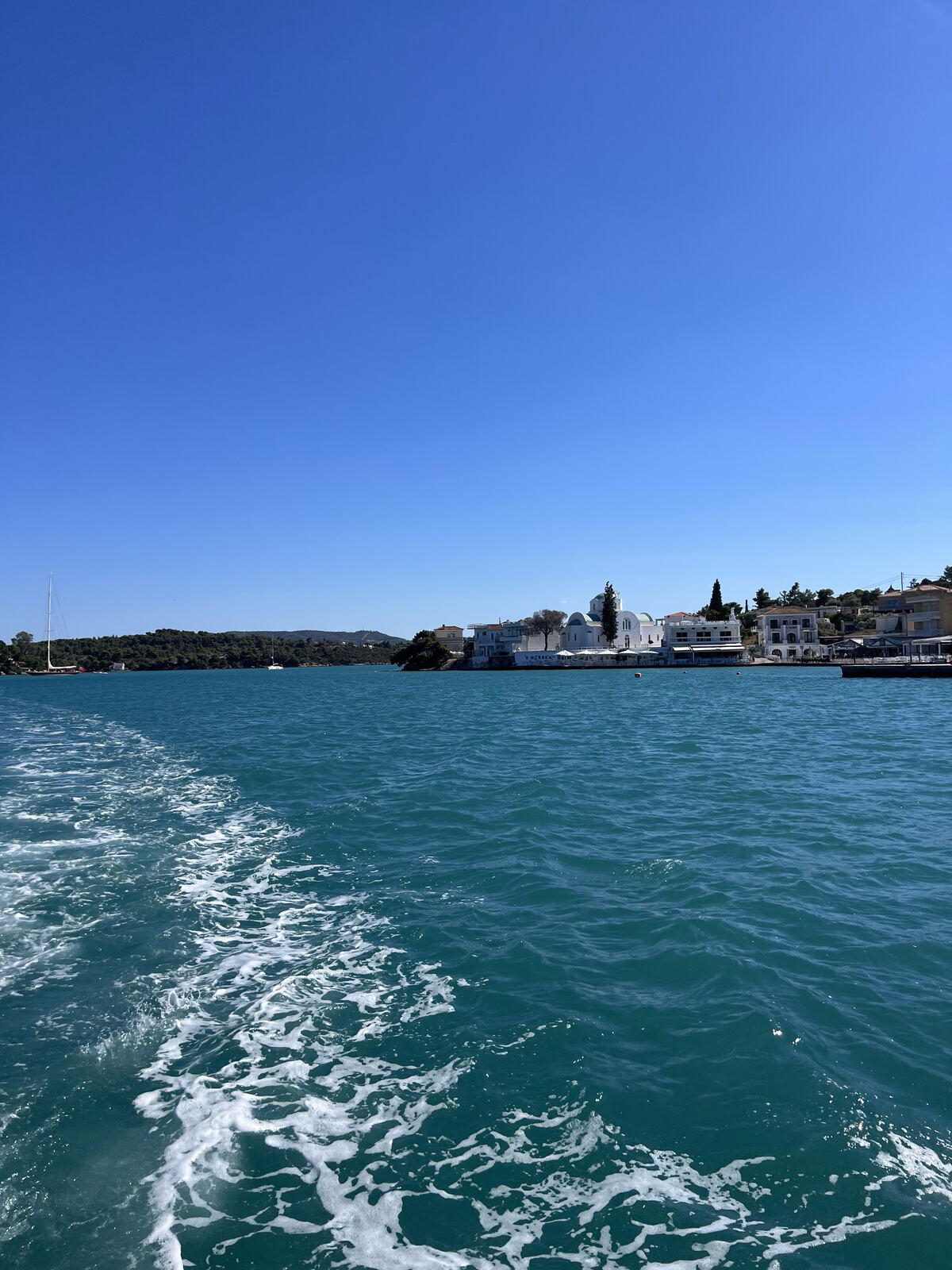 Arriving Porto Heli by sea